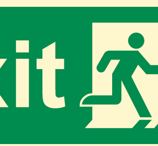 EXIT arrow right 400×150