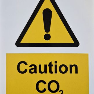 caution CO2 200x150mm