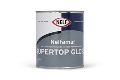 Nelfamar supertop Gloss. Sneeuwwit. 1ltr, 2.5ltr